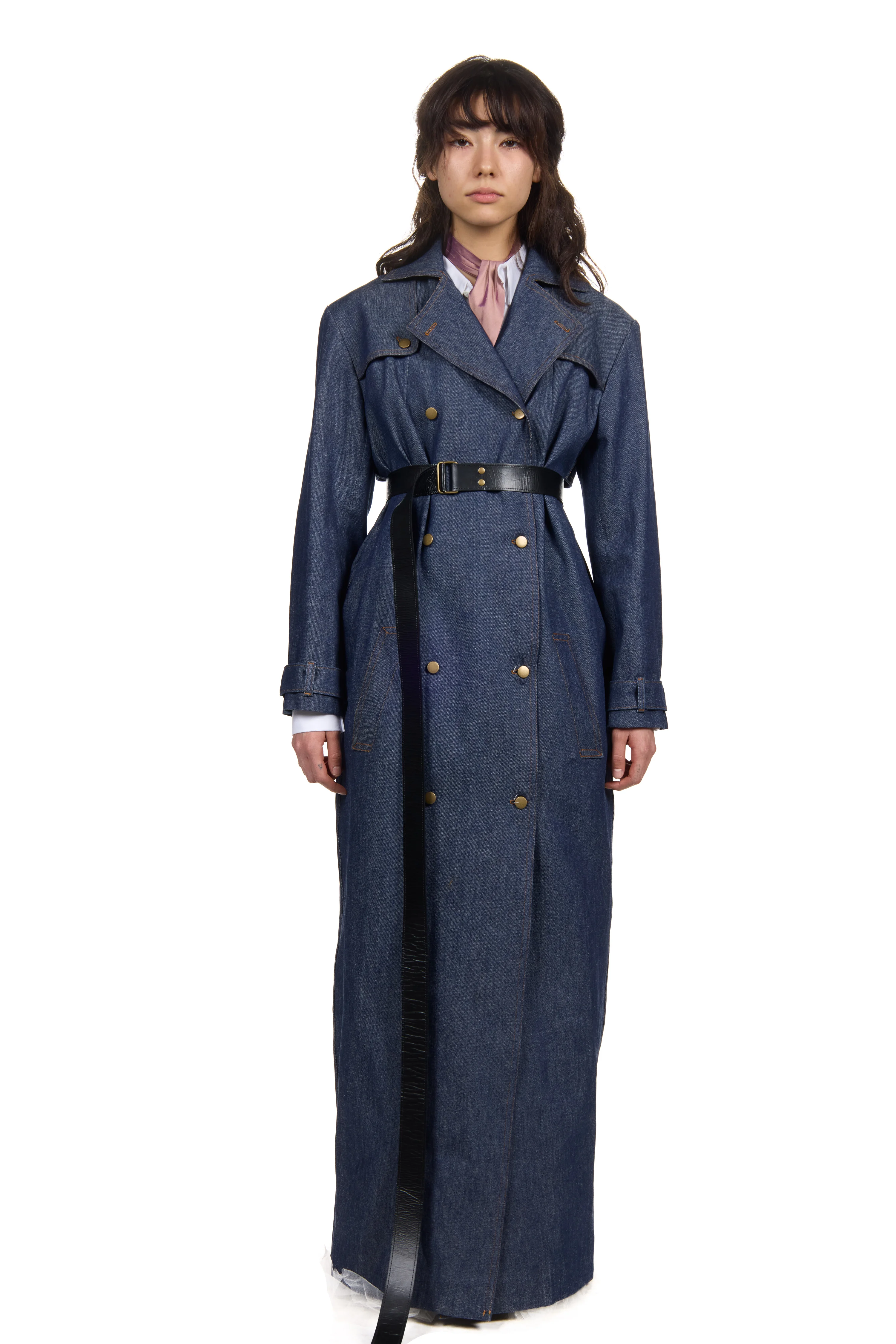 Denim Trench Coat 1