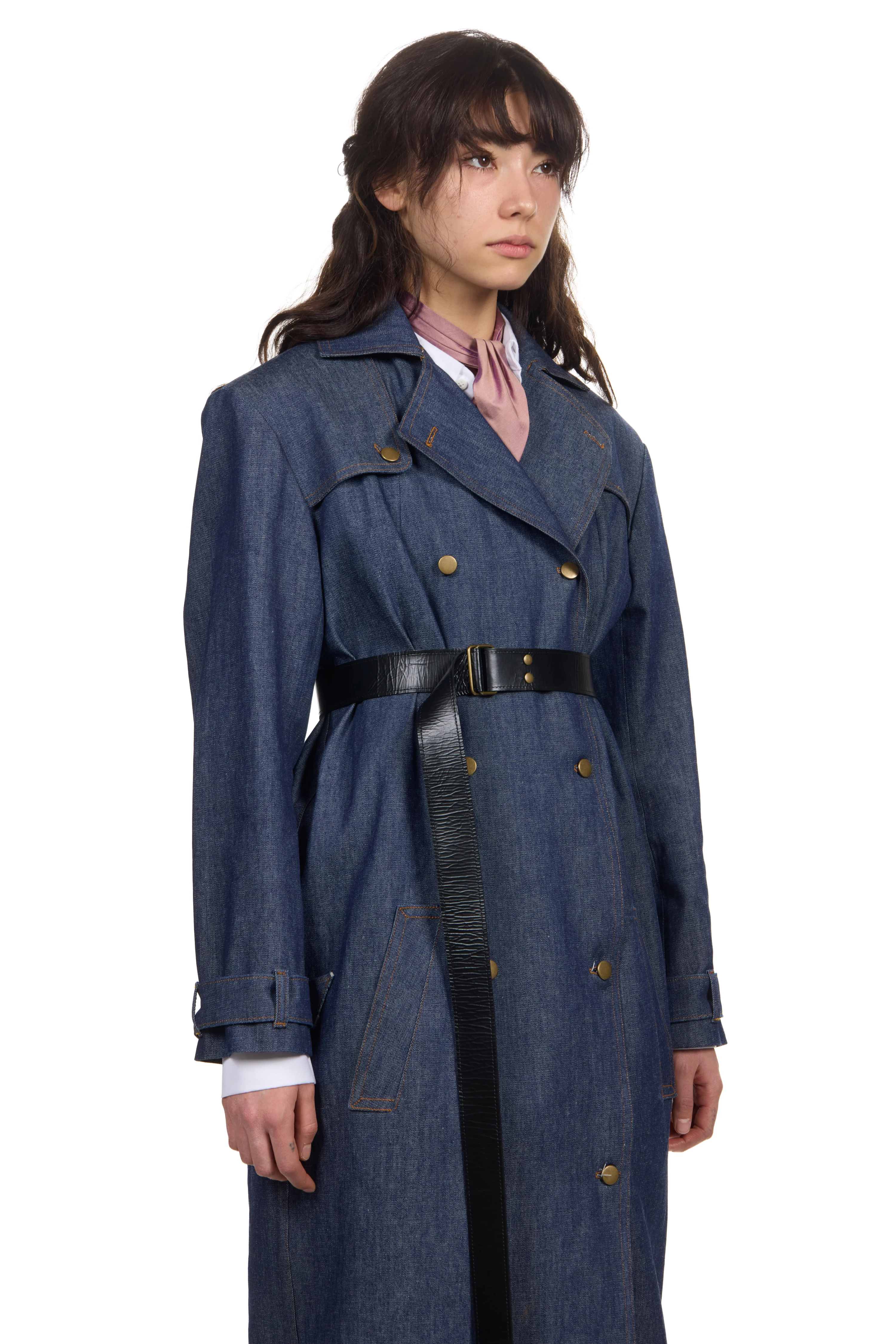 Denim Trench Coat 3